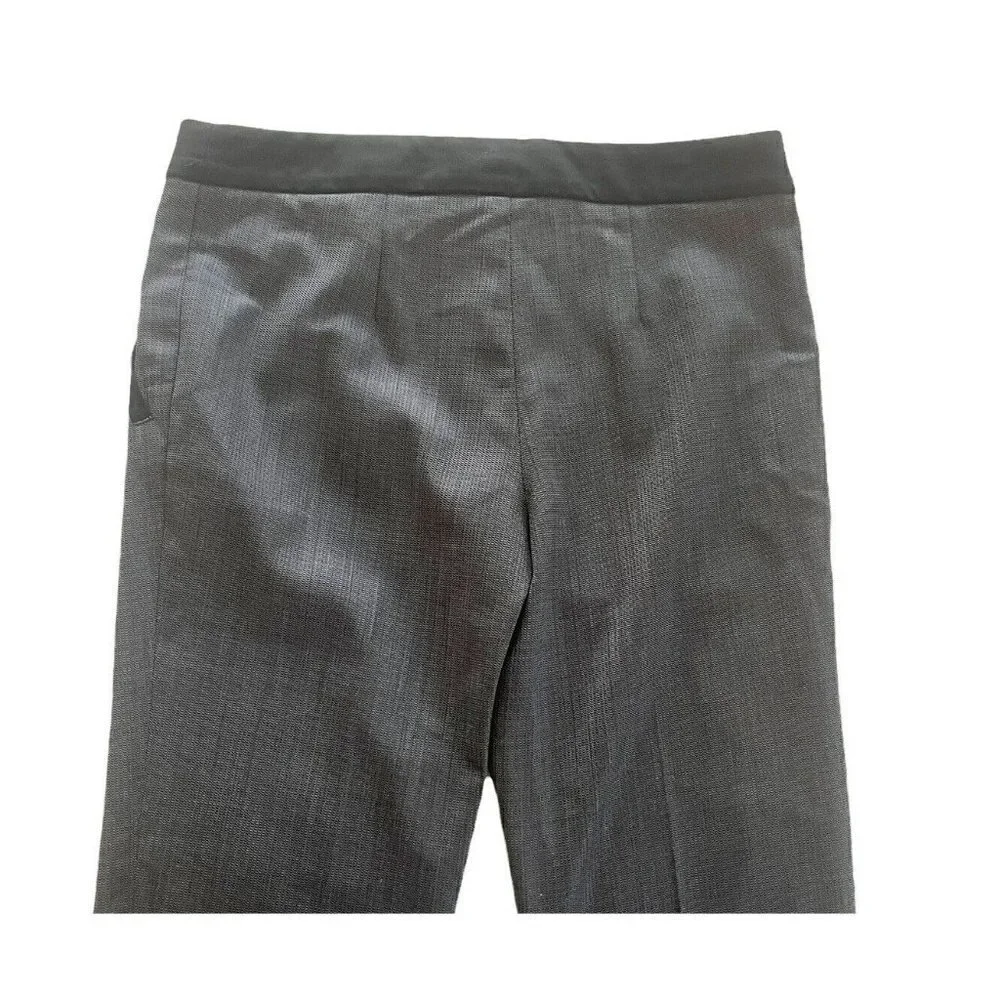 Balenciaga Gray 100% Wool Trousers Dress Pants Zip Hems Size 36 US Size 4 NWT - Picture 9 of 12